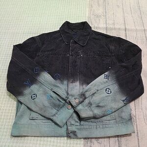 Louis Vuitton Gradient Embossed Denim Jacket